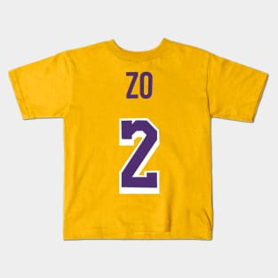 Lonzo Ball 'ZO' Nickname Jersey - Los Angeles Lakers Kids T-Shirt